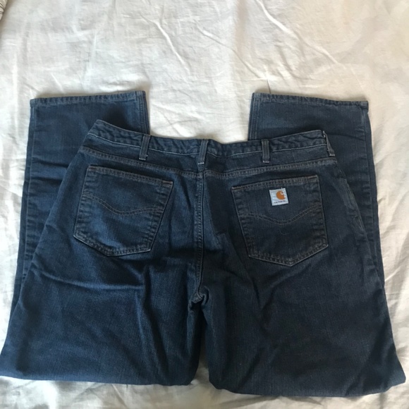 Carhartt relaxed Flannel Lined Jeans 18 x 30 100% cotton women’s plus size - Picture 4 of 7